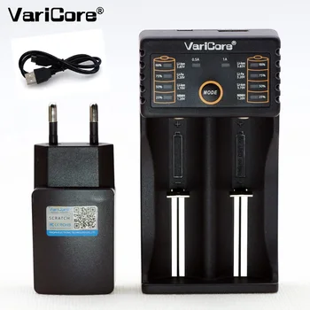 2019 Nové VariCore V20i 1.2 V / 3 V / 3,7 V / 4.25 V 18650/26650/18350/16340/18500/AA/AAA batérie, USB, Smart Nabíjačka 5V 2A Plug