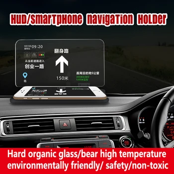 Universal Car Phone HUD Hlavu Hore Držiak pre GPS Navigáciu Obrázok Reflektor, Stredová palubná doska Smartphone Displej Stojan