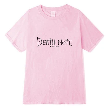 Death Note Logo T-shirt Letné Top Bežné Krátky Rukáv T Shirt