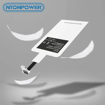NTONPOWER QI Bezdrôtovú Nabíjačku Prijímač Pre iPhone 5 6 7 Micro USB Typu C Univerzálny Rýchly Bezdrôtovú Nabíjačku Adaptér Prijímač modul