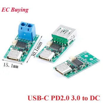 Typ-C, USB-C PD2.0 3.0 PD3.0 DC Rýchle Nabíjanie, Nabíjanie Spúšť Volebných Detektor Notebook Napájanie Zmeniť Doske Modulu