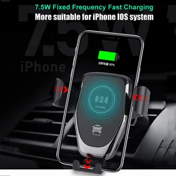 RÝCHLO 10W Bezdrôtovú Nabíjačku do Auta Air Vent Mount Držiaka Telefónu, Pre iPhone XS Max Samsung S9 Xiao MIX 2S Huawei Mate 20 Dec 20 RS