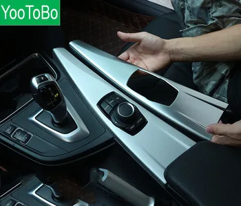 Carbon Fiber ABS Plast Interiér Multimediálny Panel Kryt Výbava Pre BMW Radu 3 GT F30 F33 F34 F36 Roky 2013-2018 Ľavej Strane Disku