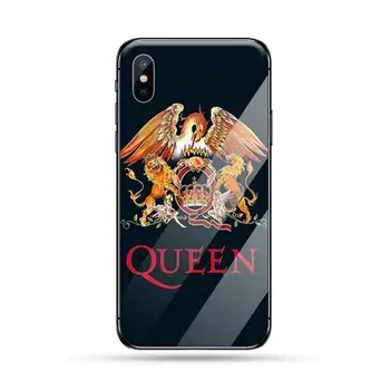 Kráľovná kapela Telefón Prípade Tvrdeného skla Pre iphone 6 6 7 8 plus X XS XR 11 12 mini PRO MAX