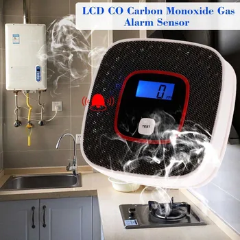 LCD CO Oxid Uhoľnatý Plyn Alarm Senzor Otrava Dymom Tester Detektor Monitor Nástroj QJY99