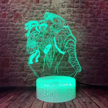 LOL Lee Sin Hra Obrázok Modelu juguetes 3D Ilúziu LED Stolná Nočného Farebné Meniace sa svetlo Svetlo-až Hračky
