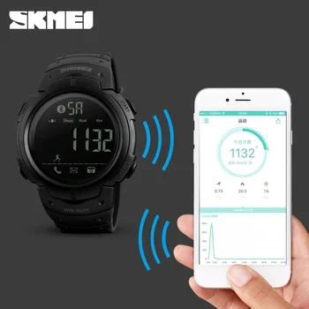 Šport Smart Hodinky Mužov SKMEI Značky Krokomer Remote Camera Kalórií Bluetooth Smartwatch Pripomienka Digitálne náramkové hodinky Relojes