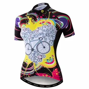 Cyklistický dres Ženy Cyklistický dres MTB Top Maillot Ropa CiclismoTeam Lete závodné Cestné Horské športy tričko pre ženy 2019 ružová