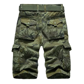 Muži Kamufláž Camo Cargo Šortky Plus Veľkosť 29-44 Mens Ležérne Oblečenie Muž Voľné Pracovné Šortky Muž Vojenské Krátke Nohavice