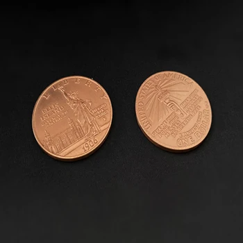 Socha Slobody Staroveké Mince (Morgan Dolár Veľkosť) Mince Kúzla Trik Magic Príslušenstvo Ilúzie Pre Hopping Morgan