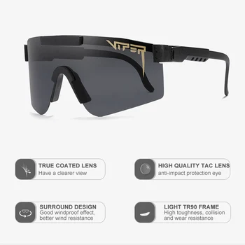 Pit Viper Dropshipping Nadrozmerné Okuliare Vetru Štít slnečné Okuliare Jazdy Jeden Kus Objektívu Taliansko Design Odtiene Gafas de sol