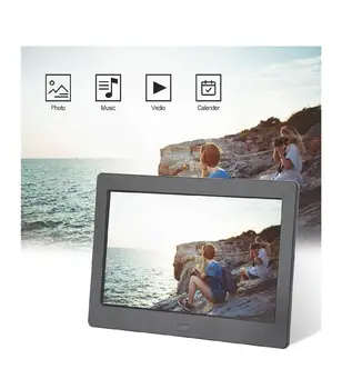 7 Palcový Digitálny Foto rámček s rozlíšením Full HD IPS Displej 180Â° Uhol Elektronické