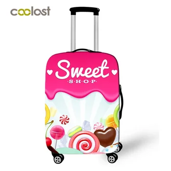 Sweet Candy batožiny kryt pre cestovanie elastické kufor, ochranné kryty na 18-32 palcový proti prachu trolley case