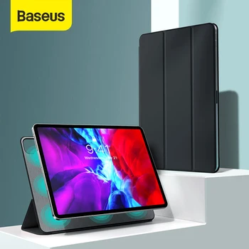 Baseus Luxusné puzdro pre iPad Pro 12.9 11 2020 Coque Späť Stojan s Automatickým Spánku Prebudiť PU Kožené puzdro Smart Cover pre iPad Pro Fundas