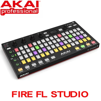 Akai professional oheň FL Studio výkon radič, 4 x 16 rýchlosť citlivé RGB pracky matice, OLED displej