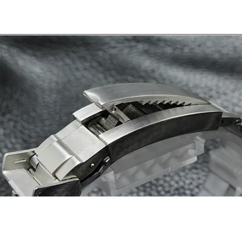 20 mm 21 mm Vysoko akostnej Nerezovej Ocele hodinkám pre Rolex RLX GMT Zelená Voda Ghost Shark Pin Popruh Skladacia Spona Náramku