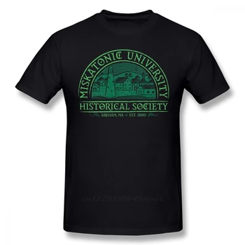 Arkham Horror T Shirt Miskatonic Historickej Spoločnosti T-Shirt Muž Bavlna Tee Tričko Roztomilý Nadrozmerné Vytlačené Na Krátke Rukáv Tričko