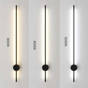 NOVÉ Nordic minimalistický Štýlové moderné obývačky, spálne, izby line wall light Osobnosti tvorivý koridoru uličkou LED nástenné svietidlo
