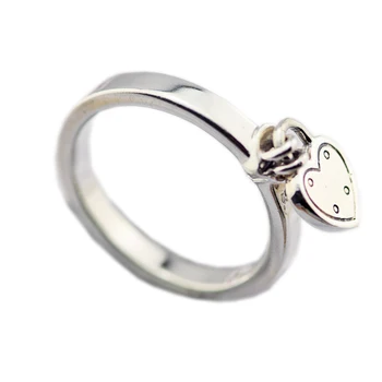 Prsteň Love Lock Strieborné Prstene pre ženy Anel masculino striebro 925 šperky mužov anillos 925 sterling silver Ring