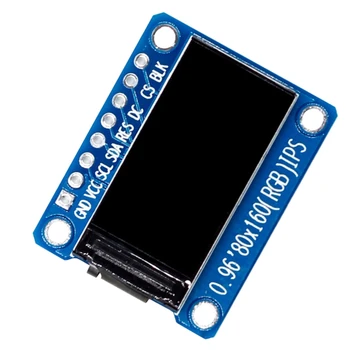 IPS RGB Displej 0.96 Palcový 7P SPI HD 65K Farebný LCD Modul ST7735 Jednotky IC 80X160 (Nie OLED)