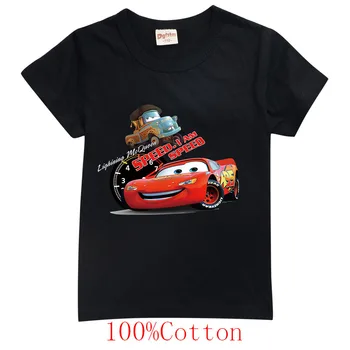 Disney Lete 3D Tlač Tričko pre Dievčatá Chlapci Teens McQueen Cars Deti T-shirt Deti Krátky Rukáv Anime Tričko Tee Topy Darček