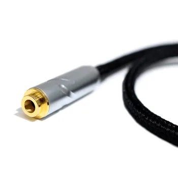 Hifi 8 Jadier slúchadlový Kábel Audio rozšírenie drôt, kábel Silver Plated 4-pin xlr zásuvka na 4,4 mm samica audio konektor adaptéra