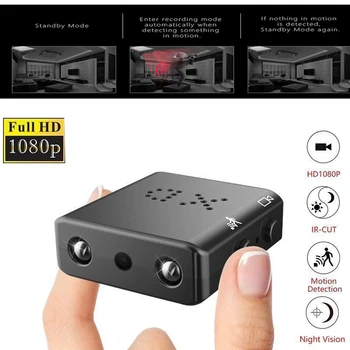 1080P Home security Videokamera Mini wifi Fotoaparát s rozlíšením Full HD, Nočné Videnie Micro tajná Kamera, Detekcia Pohybu, Video Kamera