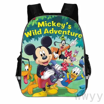 Disney Deti 3D Mickey Mouse Batoh Chlapec Dievča Základnej Školy Batoh Deti Mš Školské tašky