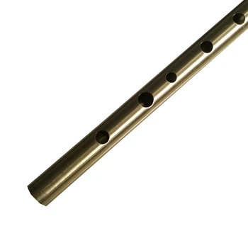 Mosadz Irish Whistle Flauta D kľúč Írsko Feadog Flauta Tin Pennywhistle Kovové Dizi Feadan 6Hole Hudobný Nástroj Doprava Zadarmo