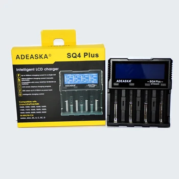 Pôvodné ADEASKA SQ4 PLUS LCD Displej USB Rýchle Inteligentná Nabíjačka Pre Li-ion/IMR/LiFePO4/Ni-MH 18650 26650 Nabíjačky Batérií