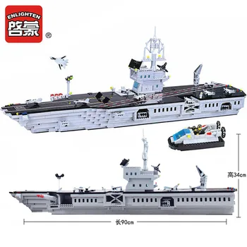 Kompatibilné Vojenský Krížnik Ponorka Dopravcu Sady Stavebné Bloky Loď Loď Zbraň Tehly Dieťa Deti Hračky
