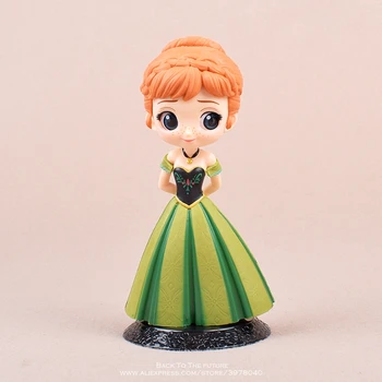 Disney Mrazené Anna Elsa Princezná 14 cm mini bábika Akcie Obrázok Anime Kolekcia Mini Figúrka Toy model pre deti darček