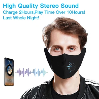 Vonkajšie Športové Bluetooth Slúchadlá Bezdrôtové volanie hudby spánku Priedušná Headset Masku, Reproduktory, Mikrofón Handsfree Cestovné Maska Slúchadlá