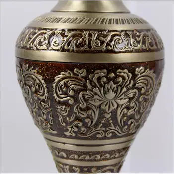 H37CM bronz veľká váza Vintage váza zliatiny kovové kvety, vázy stole váza, pre domáce dekorácie HP015