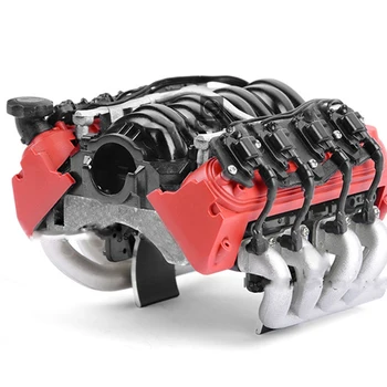 1SET 1/10 LS7 Hliníkovej zliatiny Simulovať Motora Chladenie Motora Fanúšikov Radiátor V8 Kapota Bez Tepla Zmysel G153S / R Pre RC Auta Crawler