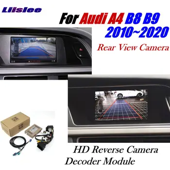 Reverzné Kamera Pre Audi A4 B8, B9 2011~2020 Rozhranie Adaptér Parkovacie Zadné Záložný Fotoaparát Pripojiť Originál Displeji MMI Dekodér
