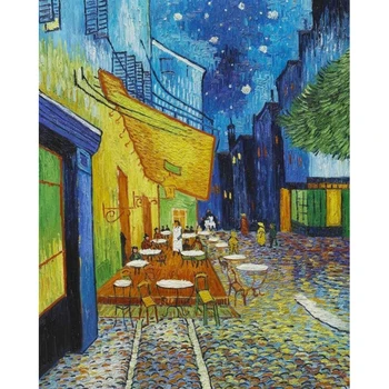Van Gogh kaviarni DIY diamond maľby plné námestie stenu decor darček mozaiky diamond výšivky živice plavidlá Cross stitch JS2574