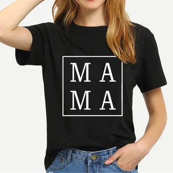 2020 Mama Námestie Ženy tričko Bavlna Bežné Vtipné tričko Darček Pre Pani Yong Dievča Top Tee 6 Farieb Kvapka Loď