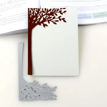 DUOFEN REZANIE KOVOV ZOMRIE 2019 Nový strom opustiť hranice šablóny pre DIY papercraft projekty Zápisník Papier Album