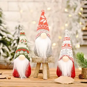 Taoup Anonymný Santa Claus Bábika Vianočný Stôl Dekoroch pre Domáce Veselé Vianočné Ozdoby Noel 2020 Nový Rok Darček Navidad Dieťa