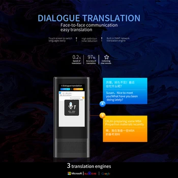 Boeleo W1 3.0 AI Prekladateľ prenosného Hlasu zariadenie Smart Business Travel arabčina vzdelávania 117 Jazykov Inter-Preklad Stroj