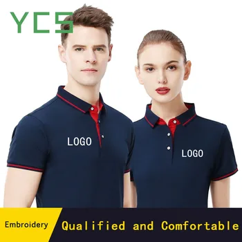 YCS Store 10 Vzory 53% Bavlna Vlastné Tričko Mužov so Spoločnosťou Vlastné Logo Výšivky/Digital/ Tlač