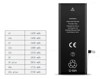 1810mah 3.82 V Vstavané Lítiové Batérie Pre iPhone 6 6 G i6 Vnútorného Náhradné Batérie pre iPhone6 A1549 A1586 A1589 Zariadenia