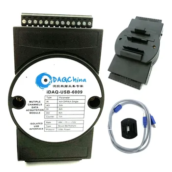 Nové DAQ-USB-6009 zber dát karty DAQ 8-kanál 14-bitové 8AD 48k Reálnom čase 2DA 8DI/POSTUPUJTE Labview Nahradiť NI USB-6009