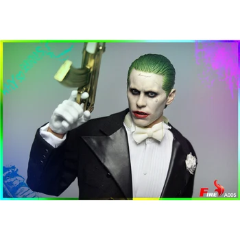 OHEŇ A005 1/6 Joker Jared Leto, Smoking Oblečenie W/ Head Vyrezávané Model F 12
