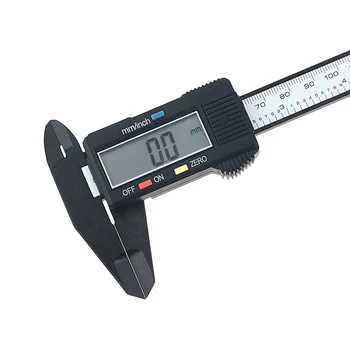 1PCS 0-150-100mm 6 palcový LCD Digitálne Elektronické Vernier Strmeň Rozchod Mikrometer na Meranie Nástroja(Bez Batérie)