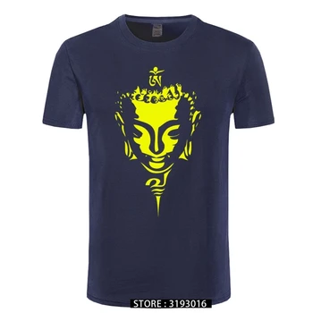 Buddha Budhizmus Náboženské pánske Krátke Rukáv Tričko Tričko Vytlačiť T-shirt Mužov Hip Hop v Pohode Topy Harajuku Streetwear Tees