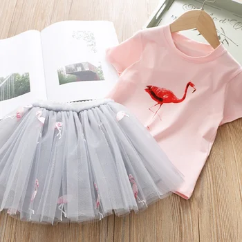 Dievčatko Šaty Flamingo Letné, Baby, Dievčatá, Deti, Oblečenie Princess Tutu Kostým detské Oblečenie roupas infantil meninas
