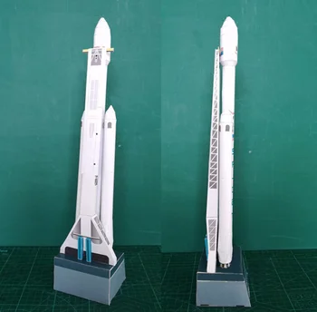 Nové 3D 42CM 1:160 SpaceX Falcon Heavy-duty Rocket Papier Model Puzzle Ručné DIY Priestor Karty Model stavbou Zbrane a Strelné zbrane