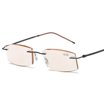 Ahora Ultralight Frameless Anti Modré Svetlo Okuliare na Čítanie Zliatiny Business Presbyopia Okuliare Ďalekozrakosť dioptrické Okuliare+1,0 až+4.0